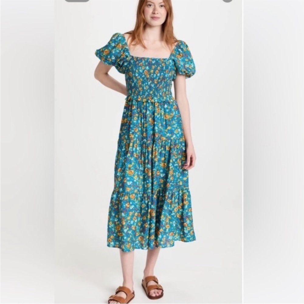Floral Blue Dress